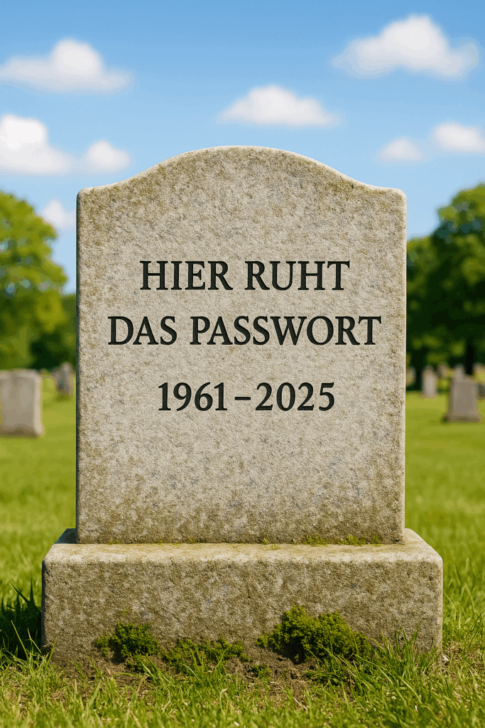 Grabstein Passwort